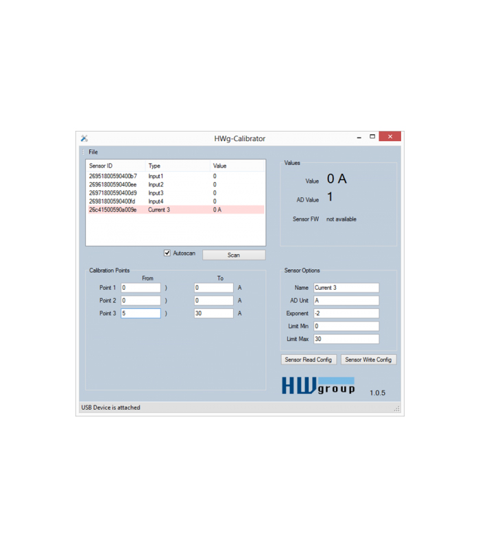 HW Group - 1W-UNI USB calibrator - 600535